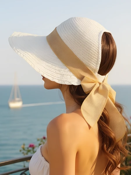 Royalfashion Chapeau de paille pour femme Mira Flare