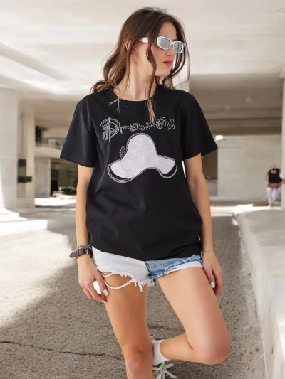 Blouse en coton Royalfashion pour femmes avec imprimé