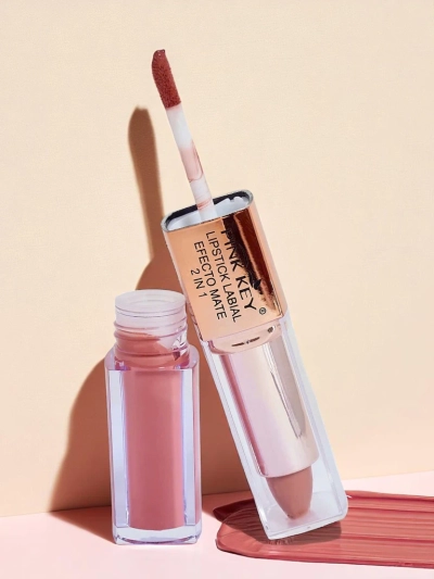 Rouge à lèvres mat en stick et en liquide 2-en-1 Peach Pie