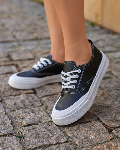 OUTLET Baskets noires pour femmes Lorino - Footwear