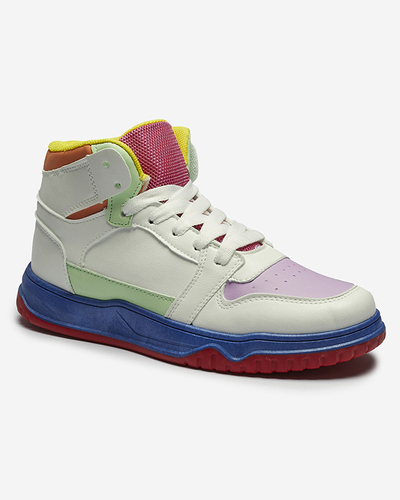 Baskets de sport pour femmes de couleur blanc-menthe Aopp- Footwear