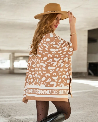 Royalfashion Poncho imprimé pour femme