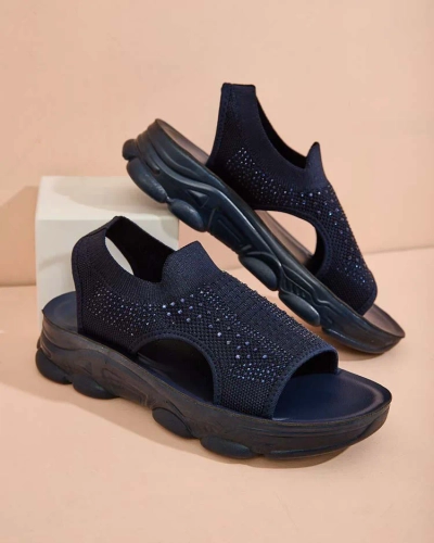 Royalfashion Sandales pour femmes avec tige en Volin