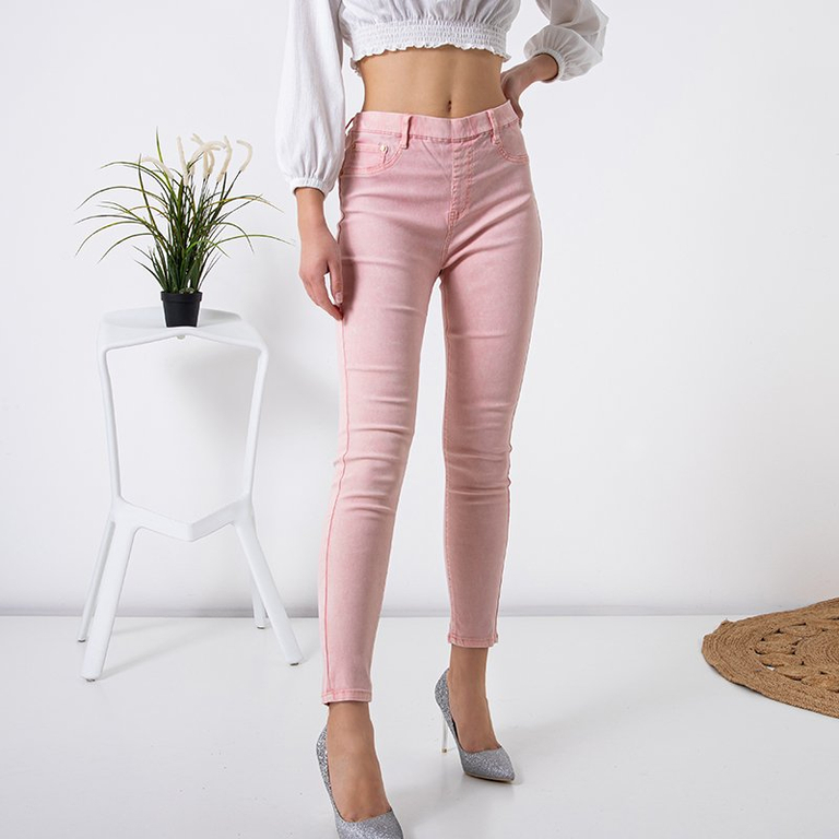 Treggings roses pour femmes - Vêtements