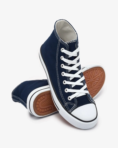 Baskets montantes bleu marine pour femme Elavvi - Footwear