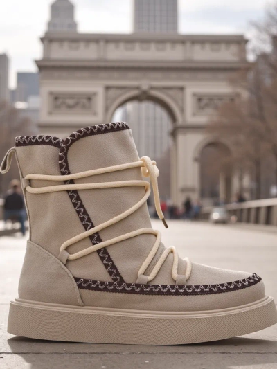 Bottes de neige à lacets Royalfashion pour femmes Siozi