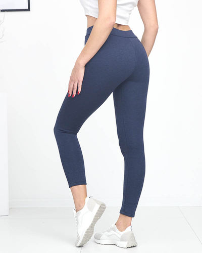 Legging femme bleu marine avec isolation - Vêtement