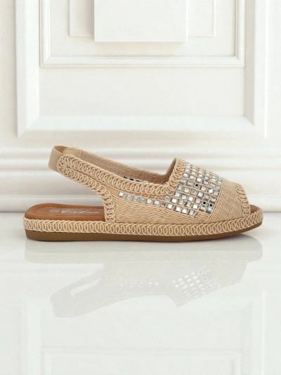 Sandales espadrilles pour femme avec strass Belle Sparkle