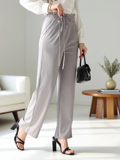 Pantalons larges pour femmes Royalfashion avec lien sur le côté