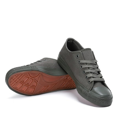 Baskets en tissu vert pour femmes Essien Green - Chaussures