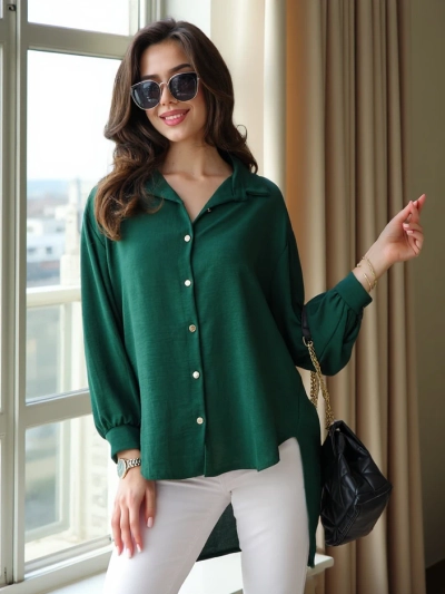 Chemise longue surdimensionnée pour femmes Royalfashion