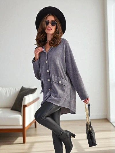 Gilet pour femme Royalfashion avec des boutons en or GRANDE TAILLE