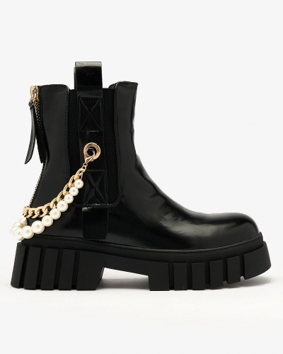 Royalfashion Bottes pour femmes noires Zifosca