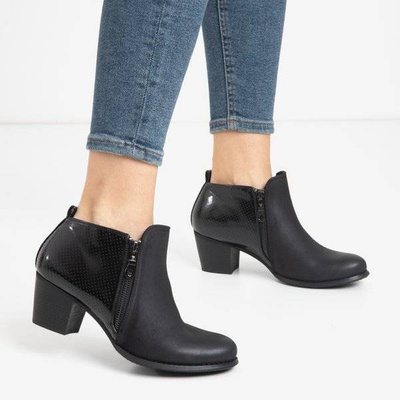 Bottines noires pour femmes sur le poteau Idwin - Footwear