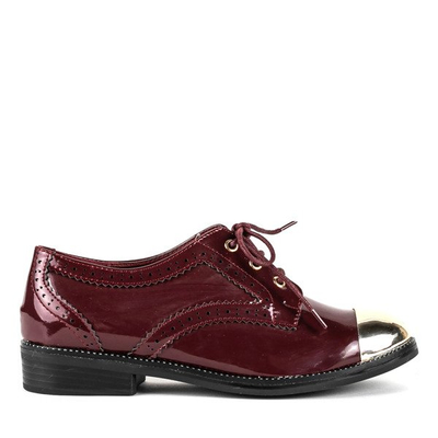 Chaussures bordeaux à bouts bas Costume - Chaussures