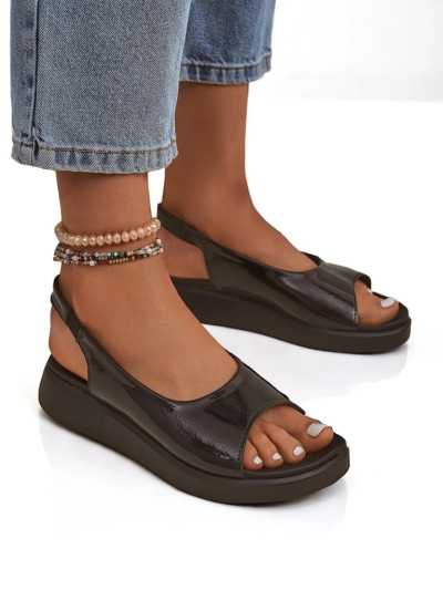 Royalfashion Sandales pour femmes à semelle épaisse Luna Shines