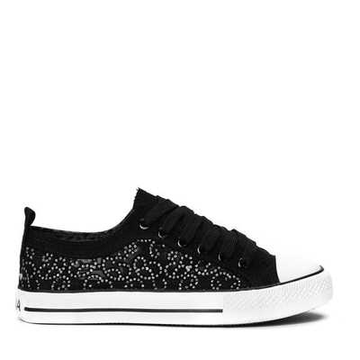 Sneakers noires avec une tige en maille Taranee - Chaussures 1