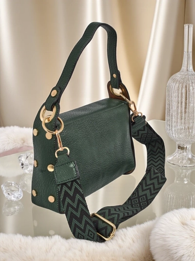 Aurelia Verde – sac à main pour femme en cuir écologique avec ornement