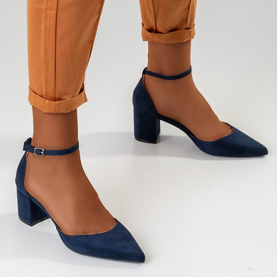 Sandales femme bleu marine sur le poteau Rumil - Footwear