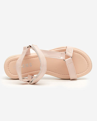 OUTLET Sandales plates femme beige Hereris - Footwear