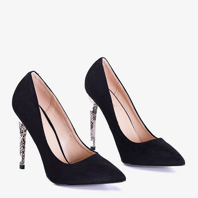 Escarpins noirs avec gaufrage animal Elocadia - Footwear