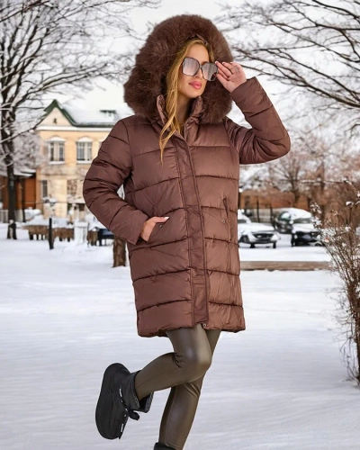 Royalfashion Veste d'hiver matelassée pour femme