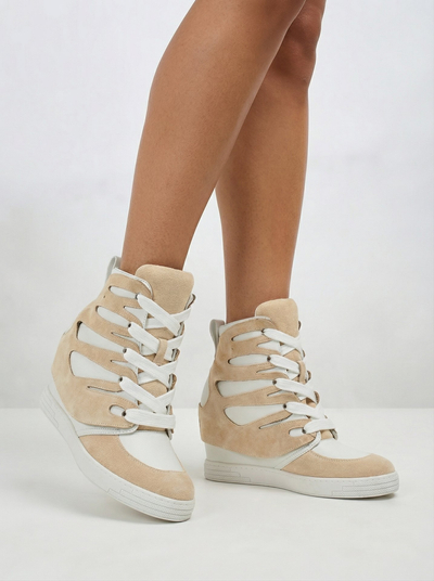 Royalfashion Bottes sportives pour femme à talon Pamstinsa