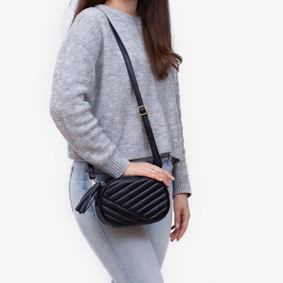 Sac à main matelassé noir pour femme - Accessoires