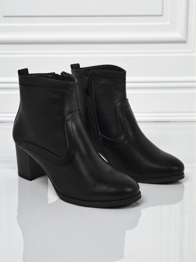 Bottines pour femmes en cuir écologique à talons Lunar Crest
