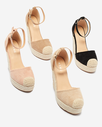 Royalfashion Noir Sandales à plateforme Meylasi pour femme