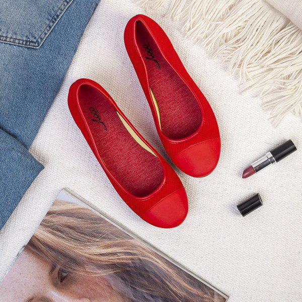 Ballerines tissées rouges Manolita - Footwear