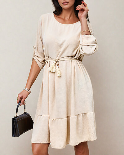 Royalfashion Robe femme longueur genou