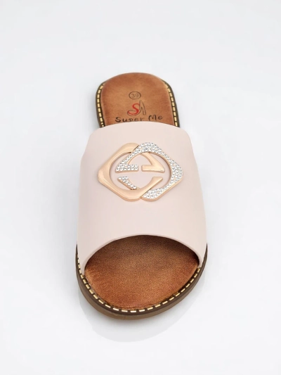 Royalfashion Sandales plates pour femmes Goldie Spark
