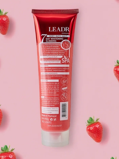 Sel de bain à la fraise naturelle 400g