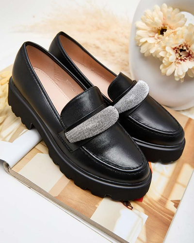 Royalfashion Mocassins femme avec zircons Emerne