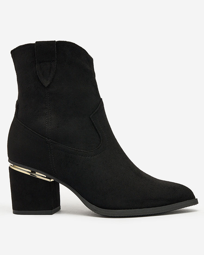 Royalfashion Bottes noires pour femmes sur tige Estrate