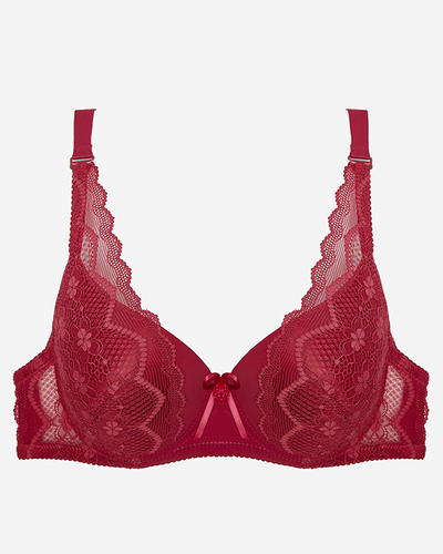 Soutien-gorge pour femmes marron avec dentelle- Lingerie