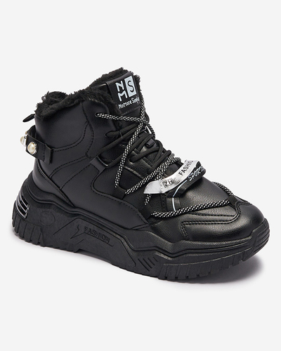 Baskets noires avec isolation Pommie - Chaussures