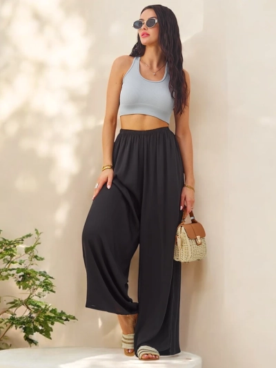 Pantalons droits en viscose Royalfashion pour femmes