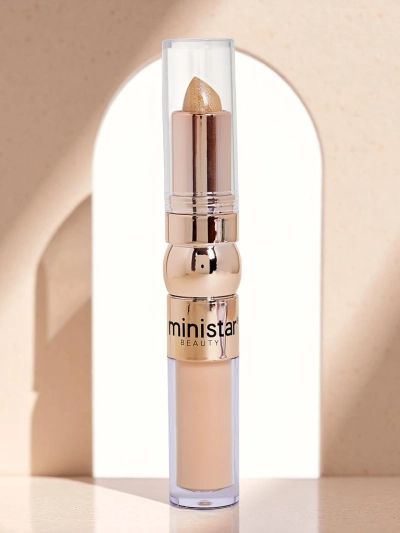 Stick highlighter et correcteur liquide pour le visage 2-en-1 Biscuit Doré