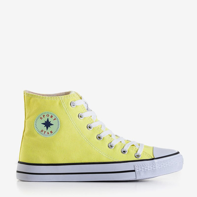 Baskets montantes femme jaunes Inter - Footwear