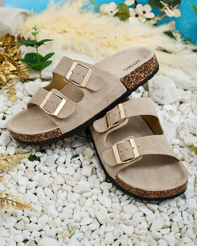 Royalfashion Tongs femme à boucles Foumy