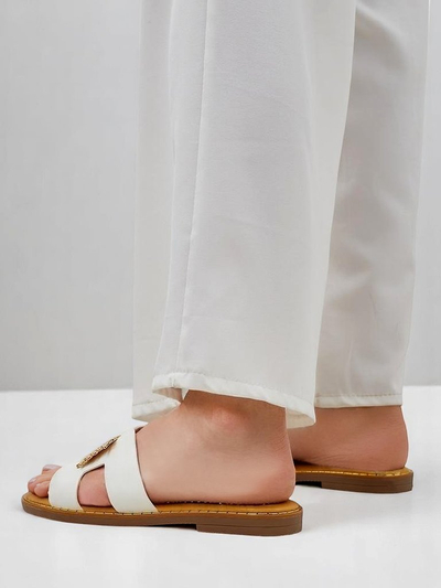 Royalfashion Claquettes pour femmes avec décoration Crattes