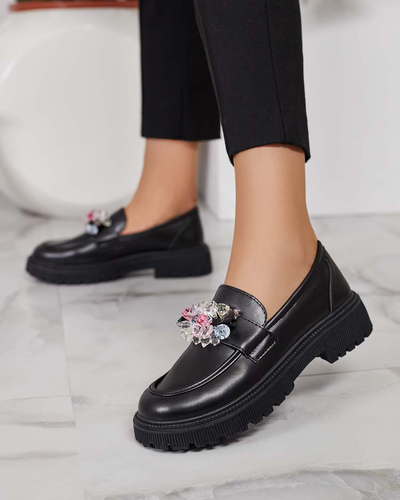 Royalfashion Mocassins pour femme avec perles colorées Karonia