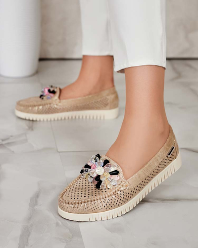 Royalfashion Mocassins ajourés perlés pour femme Nasfali