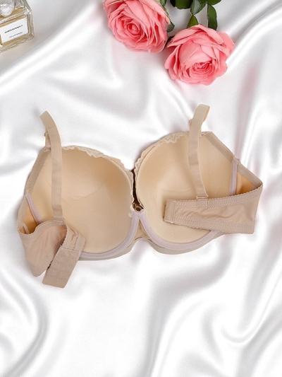 Royalfashion Soutien-gorge rembourré pour femme avec dentelle Élégance Dentelle
