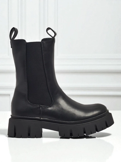 Bottines montantes pour femmes en cuir écologique Dorvella