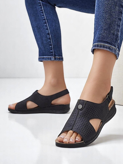 Royalfashion Sandales ajourées pour femmes Leminni