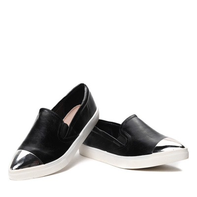 Slip-on noir avec bout métallique Annalee - Footwear
