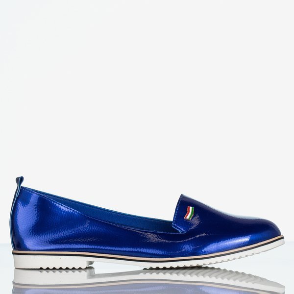Mocassins Cyganeska femme bleu cobalt - Chaussures 1